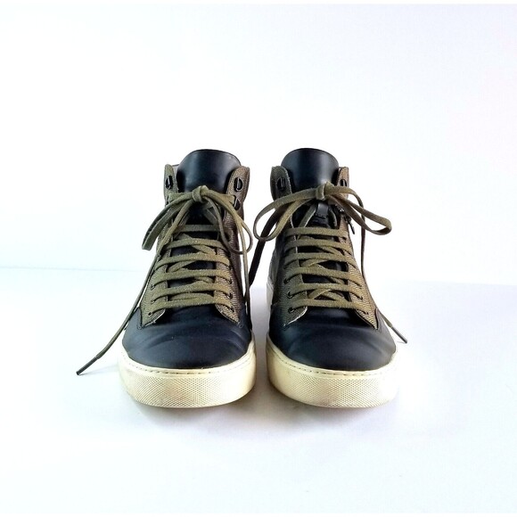 TCG Bomber Jacket Green Canvas Mid Top Zipper Lifestyle Sneakers Shoes Sz 44 11 - Picture 7 of 16